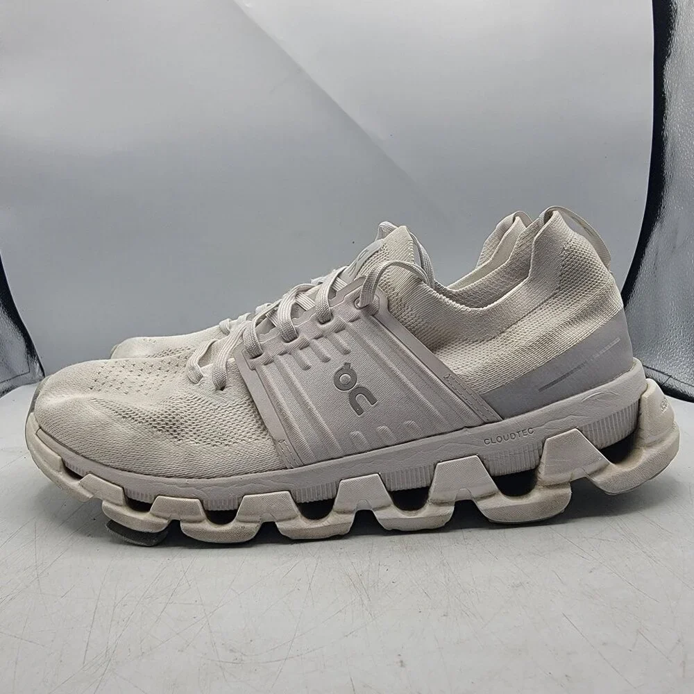 ON Cloudswift 3 Womens 10 Triple White Running Shoes Athletic Sneakers Walking